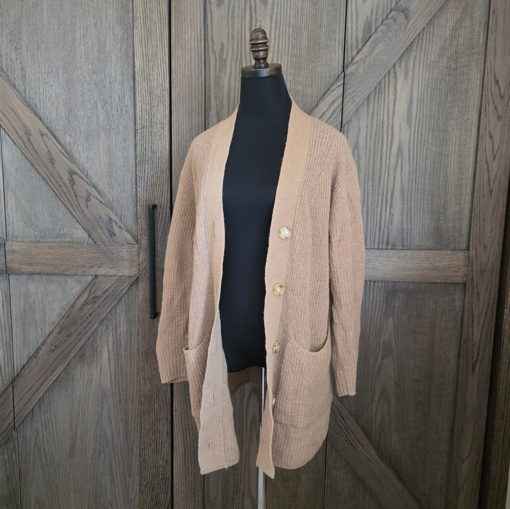 Everlane Brown Knit Cardigan